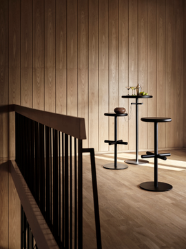 OXO - High steel barstool with footrest by Blå Station - view 3